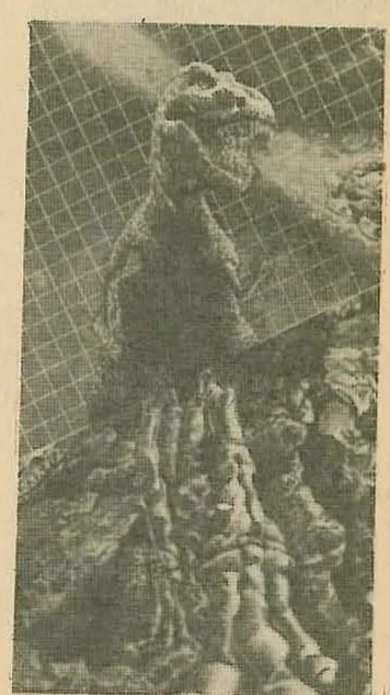 Illustration of a mammoth walking in a natural landscape with vegetation