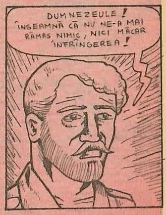 Comic panel showing a close-up of a man's face.